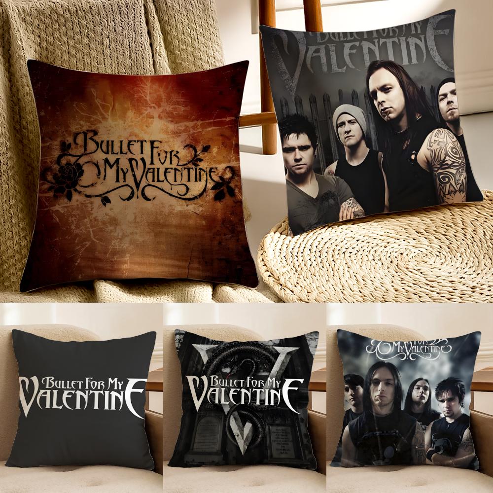 band emotional BBullet for My VValentine Cushion Cover Pillowcase Antidustmite living Room Sofa Decor Cushion Room