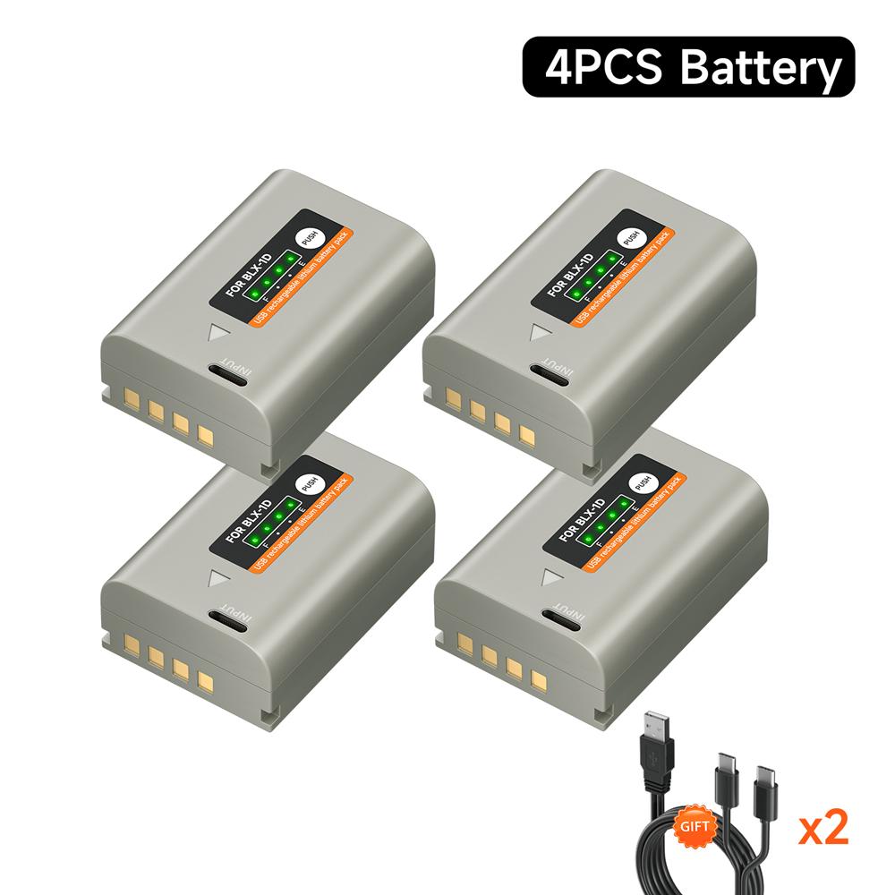 Batterie d'appareil photo 2600mAh BLX-1 BLX1 pour appareil photo sans miroir Olympus OM SYSTEM OM-1/0M1/0M-1