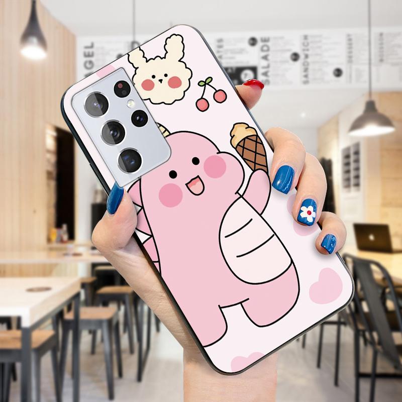 Cute Cartoon Monster Little Dinosaur Design Pig Phone Case