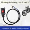 12V Motorcycle Battery Disconnect Switch Battery Disconnector Isolator Cut Off Switch Kit For Universal Motorcycle Battery