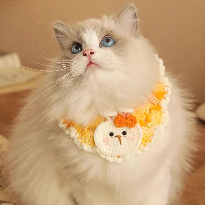 Hundebekleidung Katzenhalsband Katzenbekleidung Weihnachten Haustier Schal Halsband Weihnachten Niedlich Süß Haustier Dekor Schleife Katzenkostüm Katzenzubehör