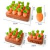 Carrot Dog Toys 2 in 1 Non-Slip Nosework Feed Games Pull Radish Plush Carrot Dog Interactive Toys for Dogs