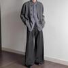 CleanFit Men's Retro Knit Cardigan Sweater - American Style, Autumn/Winter, Loose Fit