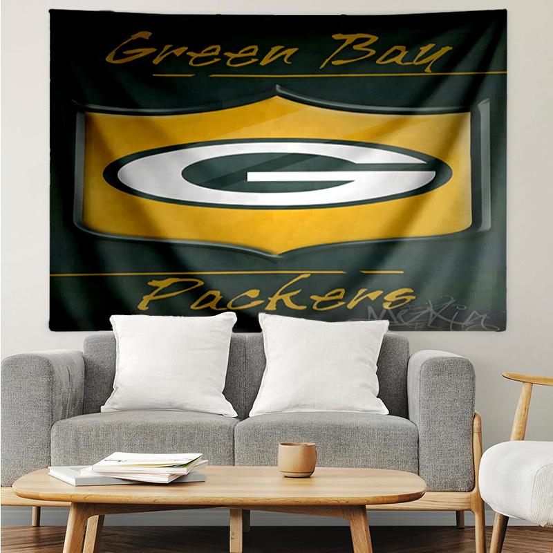 Green Bay Packers Pride Tapestry Accessories Playroom Tapestry, for Bedroom,Livingroom, Dormitory Room Wall Decor Fan Birthday Gifts
