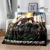 T-Transformers Cartoon Printed blankets picnic blanket Warm blankets Flannel Soft Cozy Blanket Home travel blanket Birthday Gift