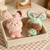 17cm Cute Greedy Rabbit Plush Toys Creative Cartoon Anime Figure Doll Accompany Peripheral Kids Girls Pendants Birthday Gifts