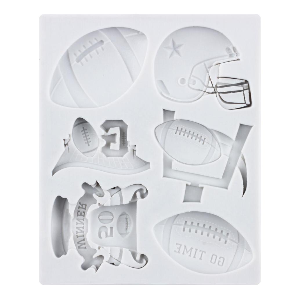 Baseball Cap Bat Silicone Molds Basketball Football Helmet Fondant Mold Cake Decorating Tools Cupcake Topper Candy Resin Clay Chocolate Gumpaste Mold