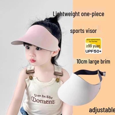 Kids' Topless Summer Sun Hat for Outdoor Beach