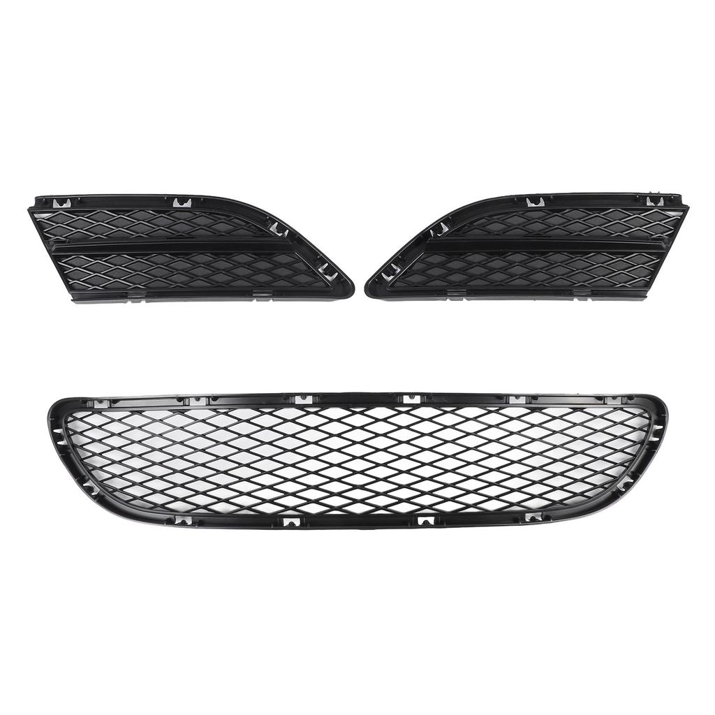 Unterer Kühlergrill für die vordere Stoßstange, 51117198906, Frontgrill mit Nebelscheinwerfergitter für 3er E90 E91
