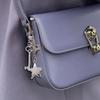 Star Bag Charm Trendy Bag Accessory Fashion Statement Pendant Gothic Key Ornament Alloy Texture for Keys and Purses