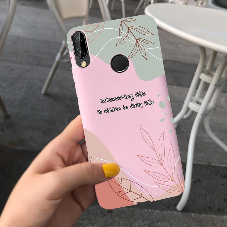 For Huawei P20 Lite Case Nova 3e ANE-LX1 ANE-LX2 Cute Cartoon Candy Color Silicone Phone Cases For Huawei P20lite Soft TPU Cover