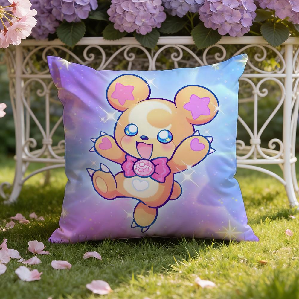 

Anime cartoon M-Mofurun Cushion Cover Home & Car Dual-Scene Pillow Cover: Reversible for Premium Comfort 30X30cm