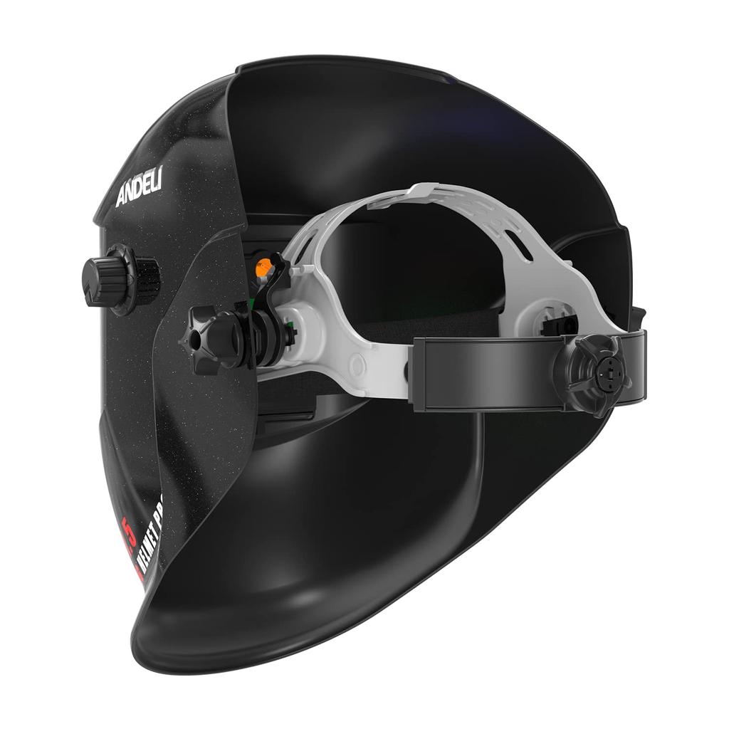 ANDELI Solar Powered Automatic Darkening Welding Surface That Reflects True Colors Shading Level TIG Arc Welding Compatible Welding Helmet Welding