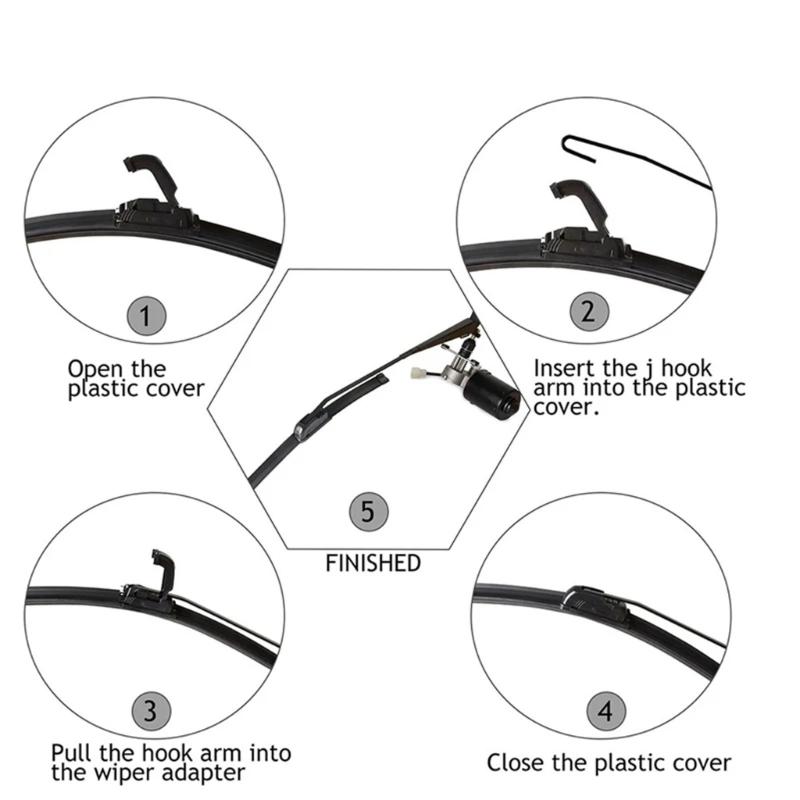 Heavy Duty 90° Wiper Assembly With Integrated Water Sprayer High Power Cleaning System for Multiple Farm Vehicle Models