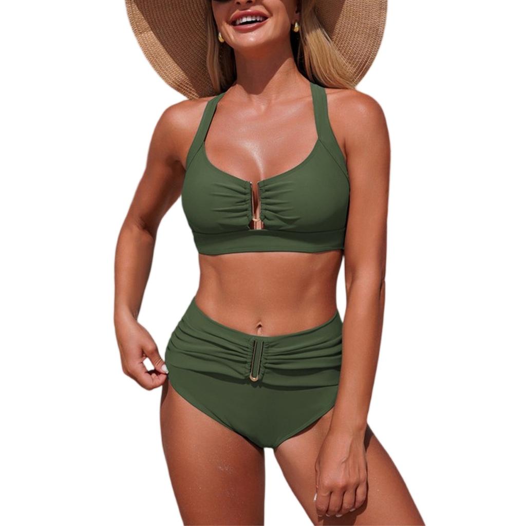 Women's Fashion Color Bikini Two,Piece Swimsuit