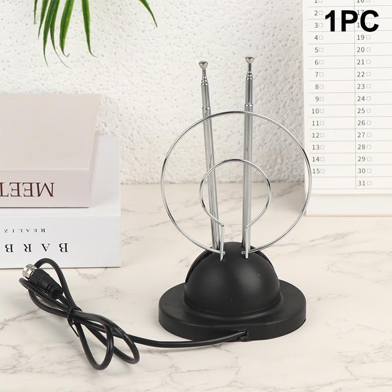 1 Stück Innen-Schleifen-Kaninchenantenne Analog-Digital-Signal Universelle Antenne VHF/UHF/HDTV
