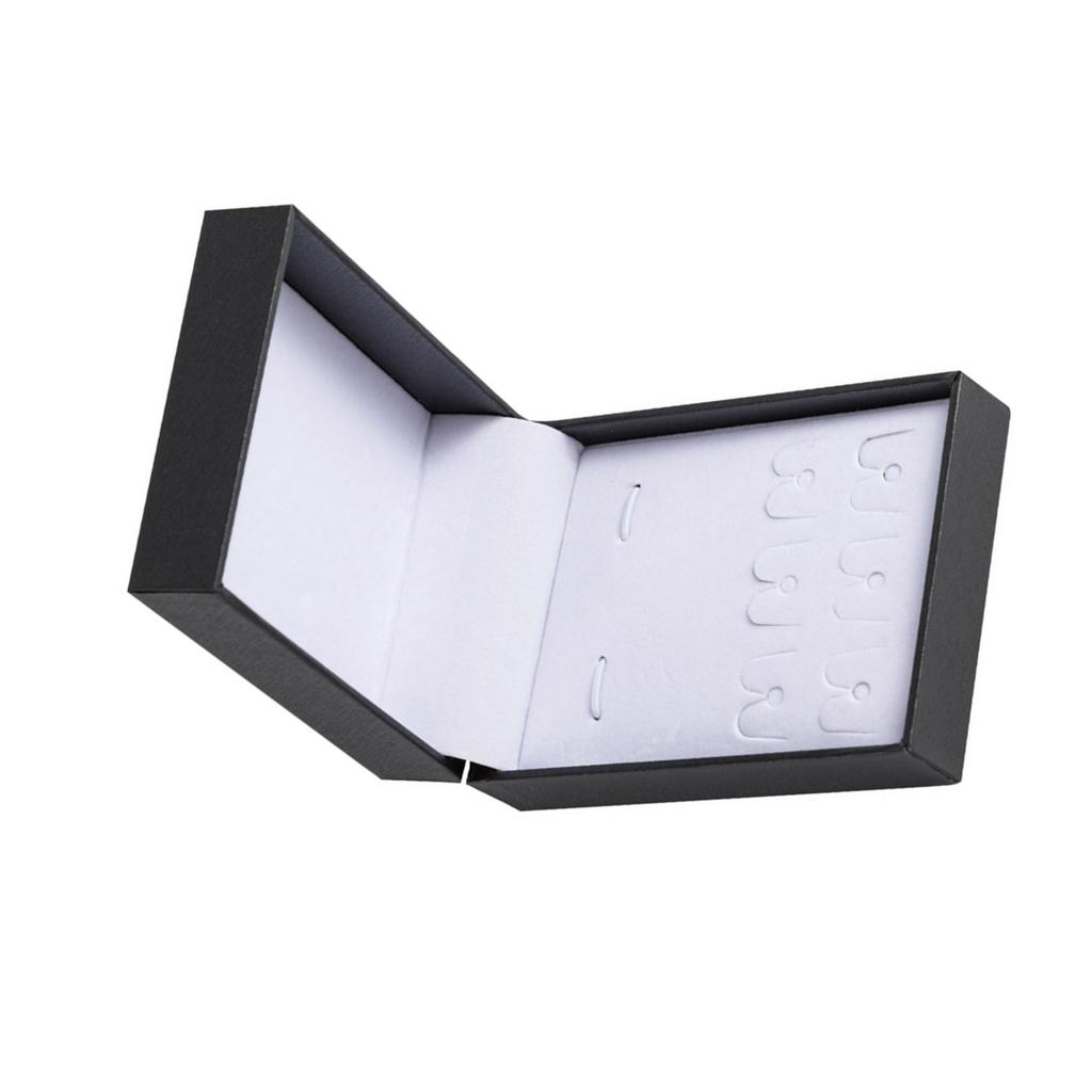 Elegant Cufflink Storage Box With Soft Faux Leather And Compartments For Travel and Gifts Men's Accessories