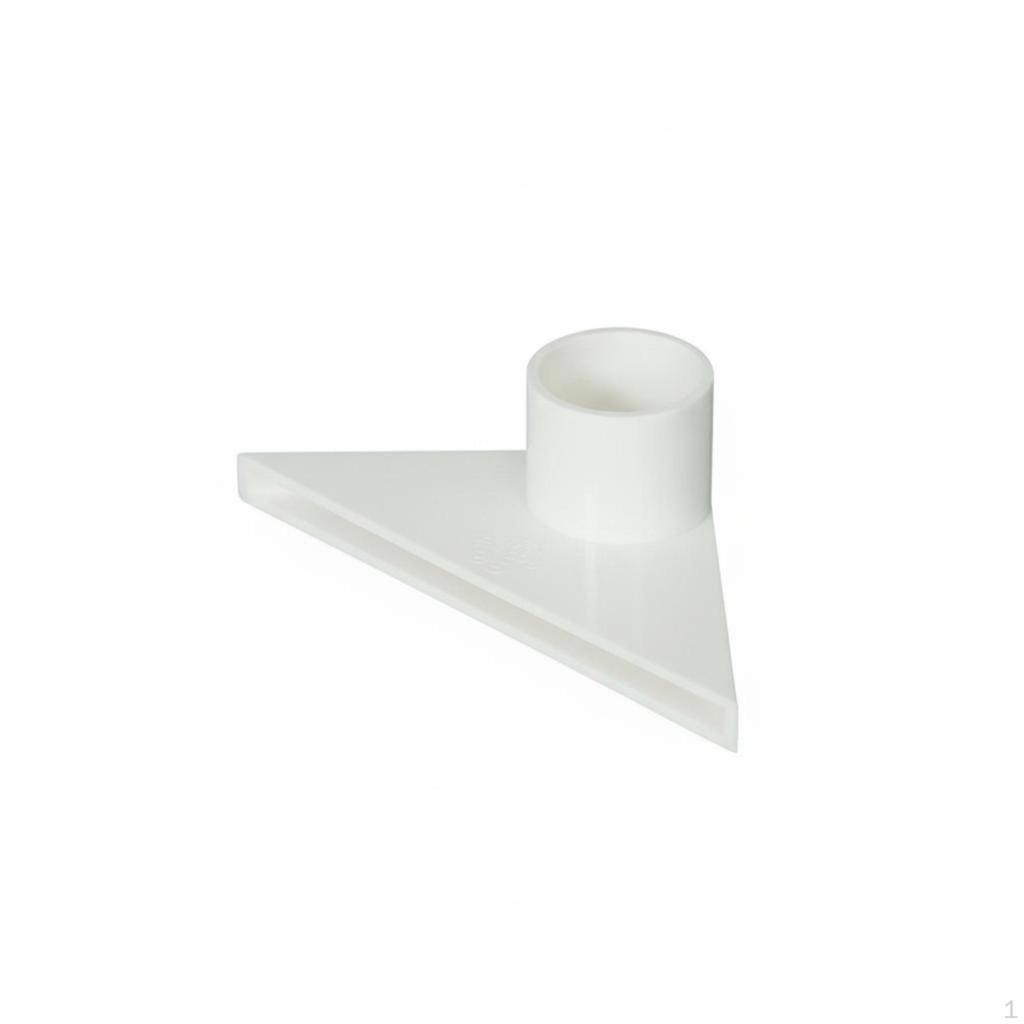 PVC Duckbill Nozzle Aquarium Smooth Inner Wall Fish Tank Water Outlet for Sump White