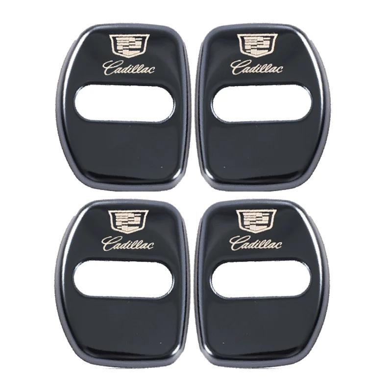 4 Stück/Set Legierung Auto Türschloss Gehäuse Abdeckung Rostschutz Aufkleber Emblem Für Cadillac CTS CT4 CT5 CT6 XT4 XT5 XT6