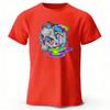 Summer Men's Street Fashion Pure Cotton T-shirt Casual Plus Size Loose Short Sleeved Fashionable Soft Top