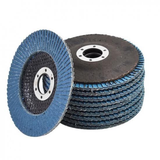20 Pcs 4-1/2"×7/8" 40 Grit Premium Zirconia Flap Disc Sanding Grinding Flap Disc