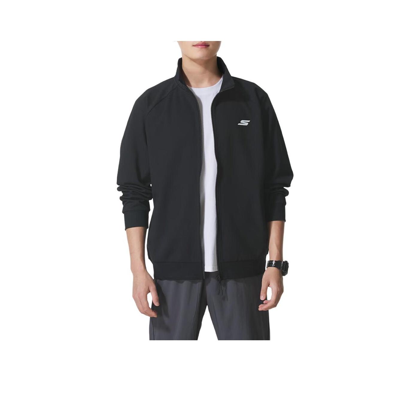 Skechers Fashion Sports Series Multi-Pocket Knitted Fashion Sports Zipper Stand Collar Jacket Unisex jackets P225U135-03K8 XS