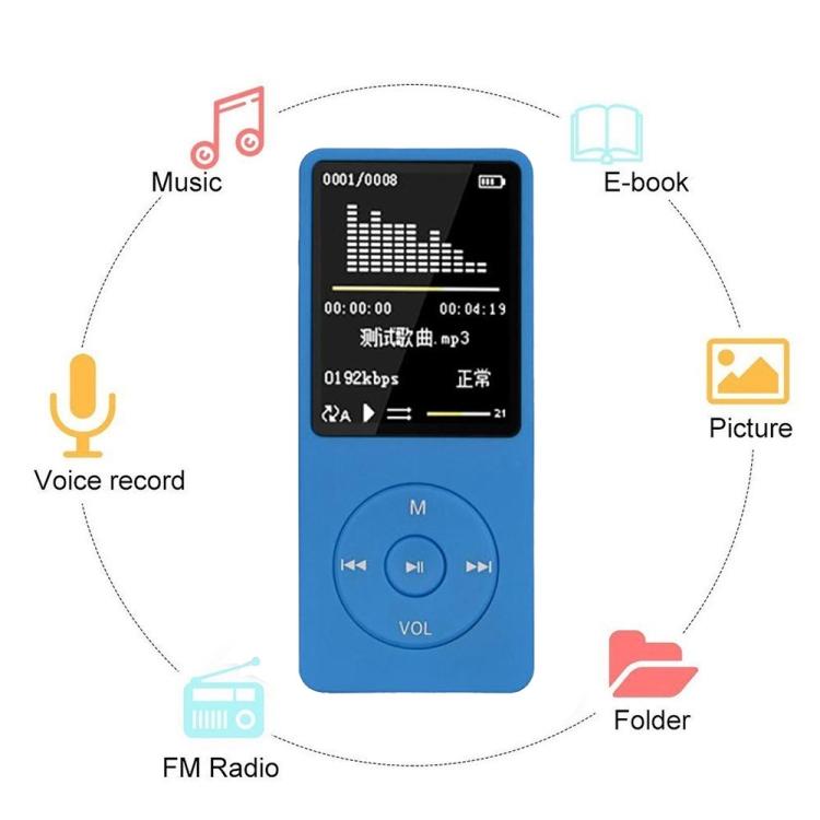 Fashion Portable LCD Screen FM Radio Video Games Movie MP3 MP4 Player Mini Walkman