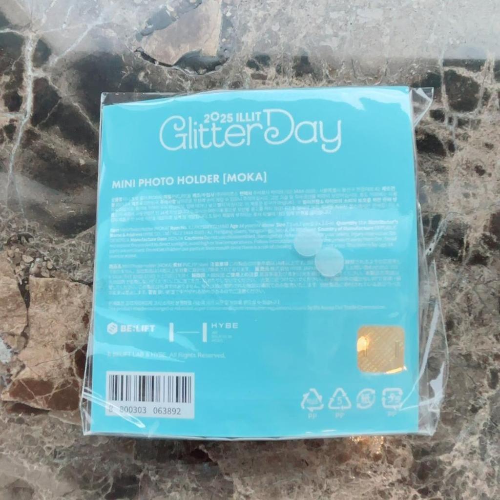 [USED] ILLIT Mini Photo Holder Mocha Glitter Day Korean Fan Meeting
