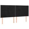 VidaXL Tête de Lit à LED Meuble de Chambre à Coucher Accessoire de Lit Double Tête de Cadre de Lit Intérieur Noir 3123976