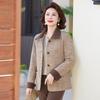 Middle-aged Spring Jacket Short Style Elderly Women's Spring and Autumn Lapel Women's Top