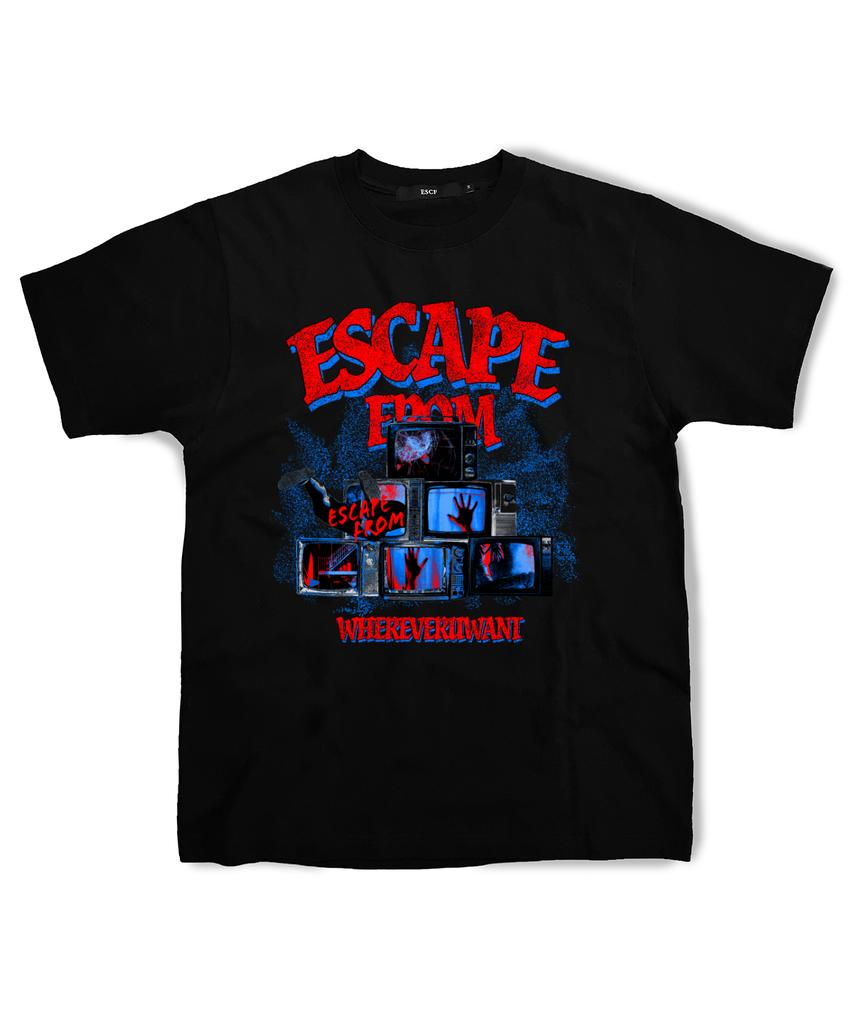 ESCAPEFROM Digital Escape T-Shirt Black