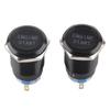 12V Waterproof Car Engine Start Push Button Switch Ignition Starter Black Zinc Aluminium Alloy