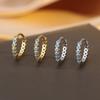 Sterling Silver Exquisite Retro Blue Pine Small Earrings Women'S 2025 Retro Earrings Stud Earrings Temperament Earrings