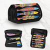 Großes Schul- & College-Federmäppchen Kompatibel für Bleistifte, Stifte, Marker - Hochkapazitive Organizer-Tasche mit Beutel für Schulbedarf, Station
