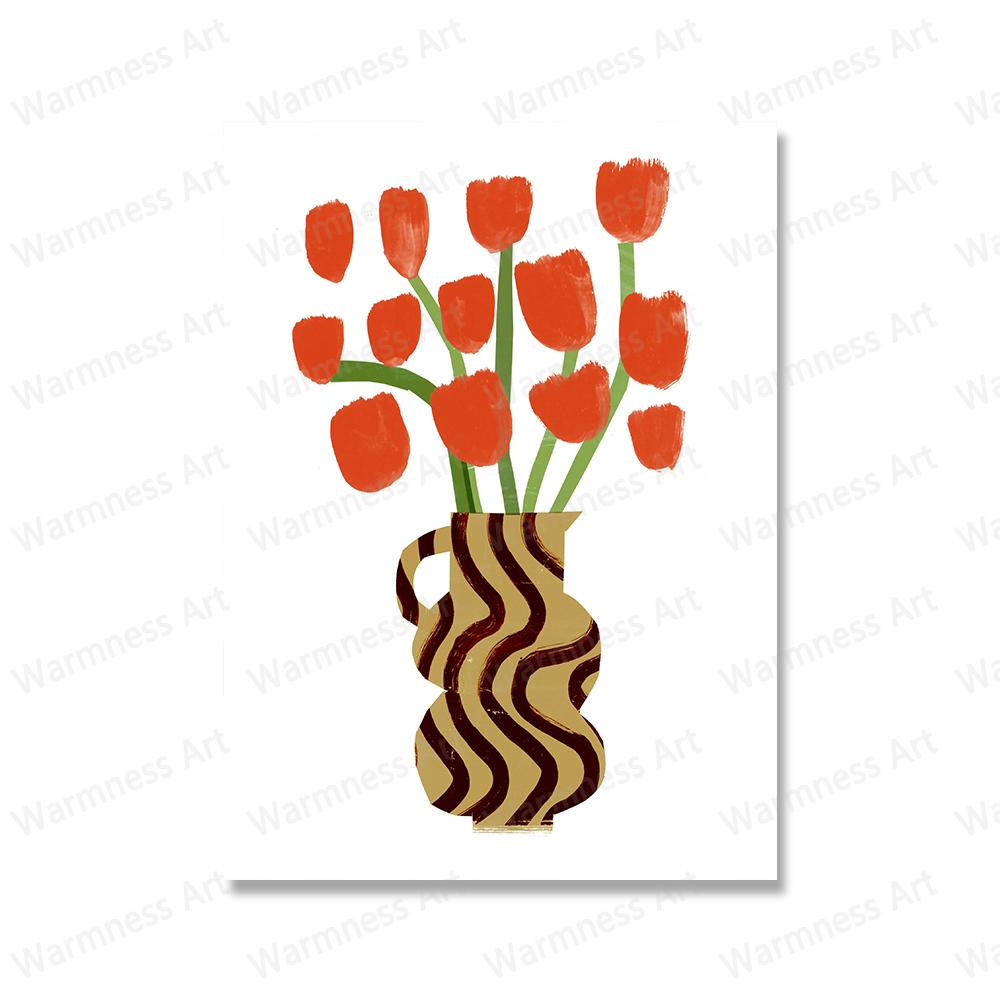 Flower Market Vases Wall Art Canvas Painting Coffee Pot Moka Posters Prints Botanical Wall Pictures For Living Room Home Decor