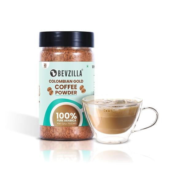 Bevzilla Classic Instant Coffee Powder Classic - 75 Grams | Arabica Beans | Best for Lattes, Cappuccinos & Espresso | Makes 40 Cups