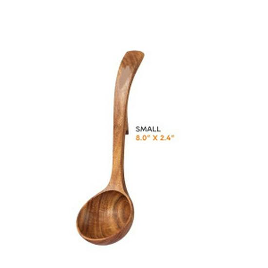 Non-Stick Pan Special: Teak & Acacia Wood Spatula, Stir-Fry Set, Salad Fork & Slotted Spoon