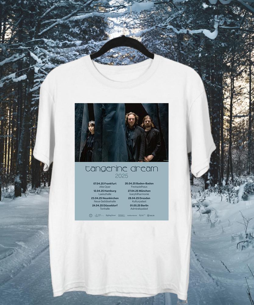 Tangerine Dream Germany Tour White Cotton T Shirt Full Size S-5XL Unisex T-Shirt L