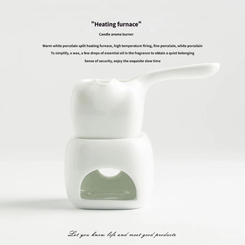 Ceramic Tealight Candle Holder,Oil Burners for Scented Oil,Tealight Wax Warmer Decoration Bedroom,Living Room Decors
