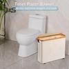 Toilettenpapier-Aufbewahrungskorb mit Deckel, großes Fassungsvermögen, atmungsaktiv, leicht zu reinigen, zusammenklappbares Design, Toilettenpapierhalter, Spender, Aufbewahrungs-Organizer