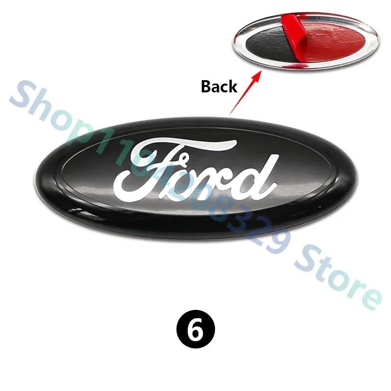 Adesivo per Auto Ford 1PZ 14,5 CM Emblema Badge Adesivo Logo Cofano Anteriore Auto Per Ford Mondeo Explorer edge Focus fiesta Kuga Transit Eco
