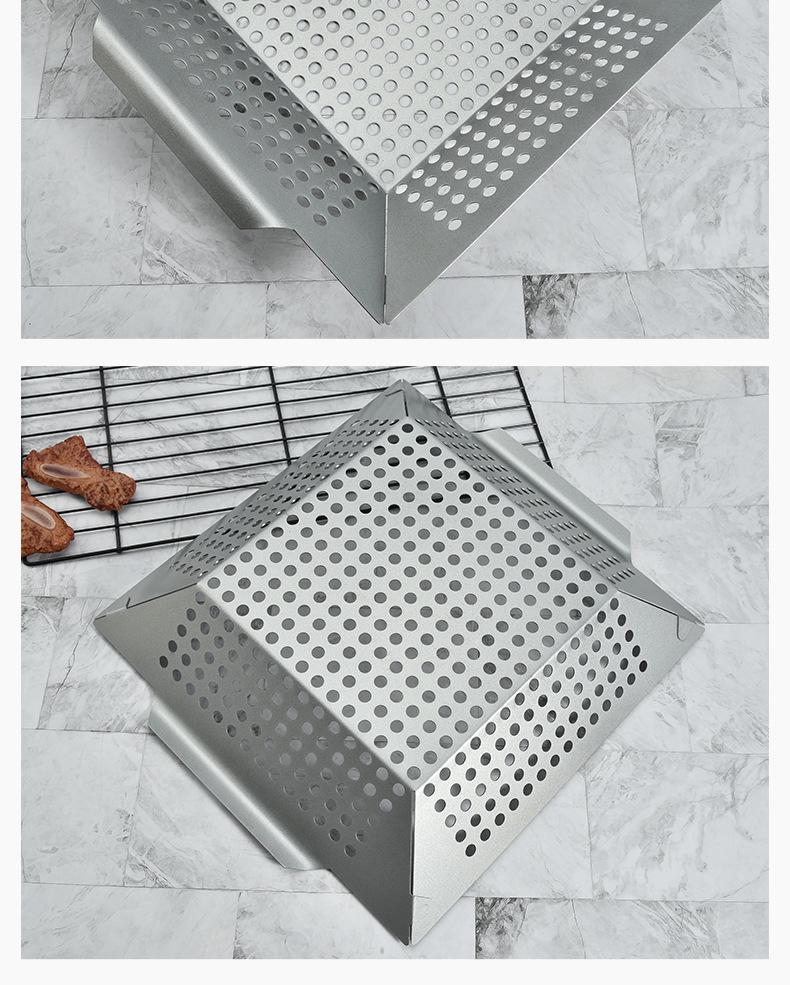 Stainless Steel BBQ Vegetable Grill Basket Pan