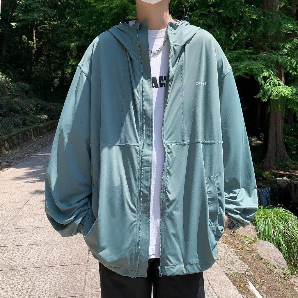 2026 Japanese Retro Striped Thin Breathable Hooded Sun Protection Jacket for Men and Women