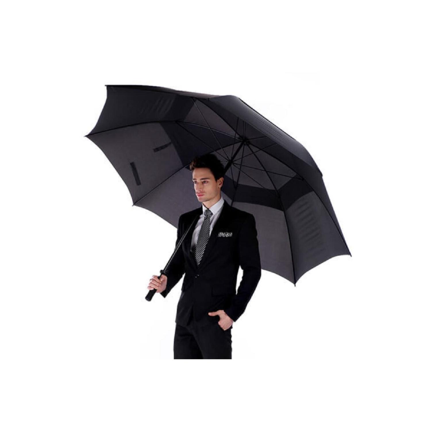 

Double Layer Fiber Body Luxury Protocol Umbrella 136 Cm чорний