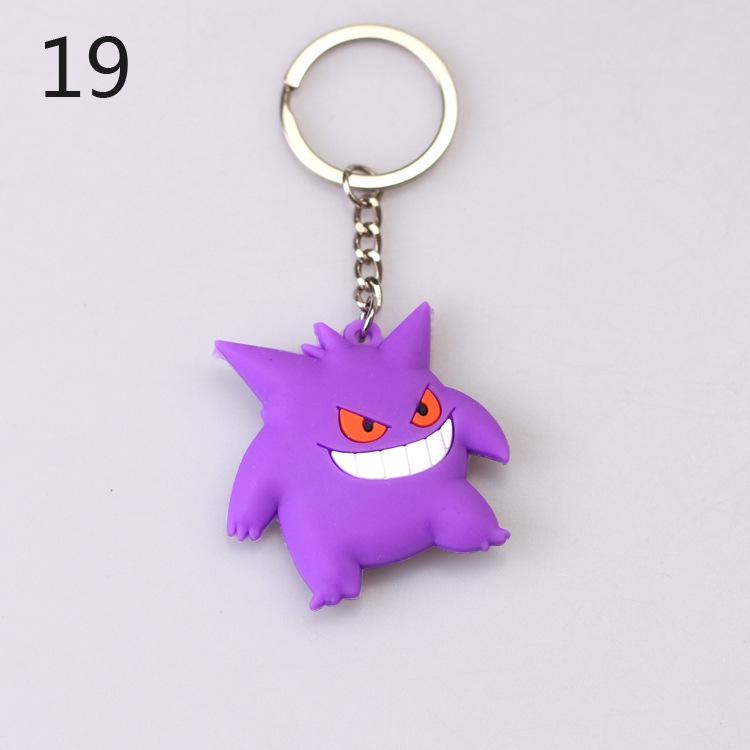 Pokemon Keychain: Pikachu, Dragonite, Eevee Figure Pendant