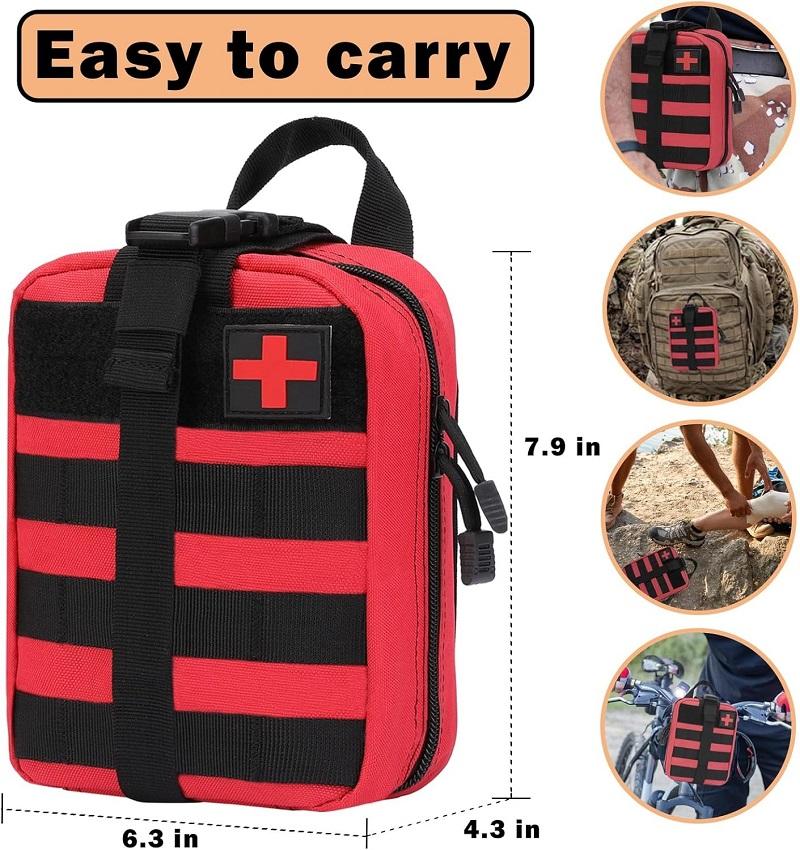 Outdoor First Aid Kit EDC Molle Medical Kit IFAK Survival Emergency Pack EDC Travel Fishing Camping Hiking Hunting Accessories