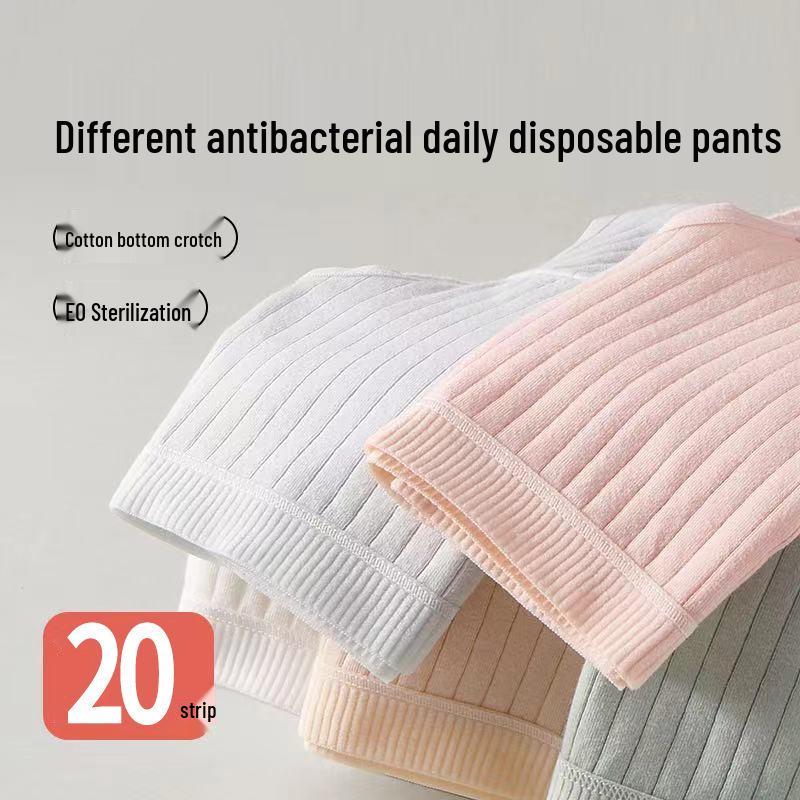 Sterile Disposable Women's Cotton Underwear - Travel, Maternity, Postpartum, Large Size