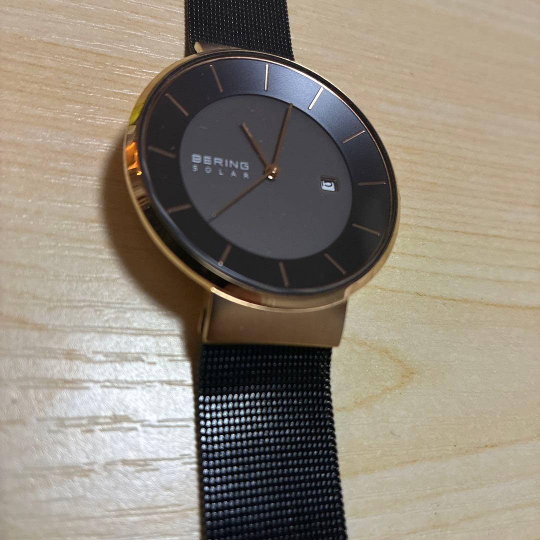 Used BERING SOLAR Wristwatch Men s