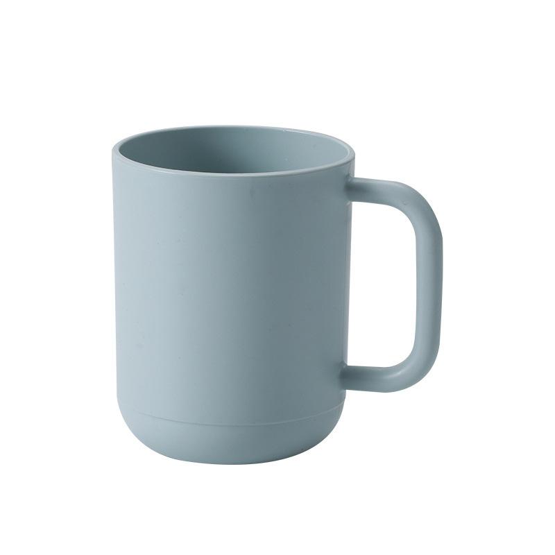 Large Capacity Plastic Toothbrush Holder Cup With Handle Modern Bathroom Mouthwash Cup For Home Hotel Travel Dormitory