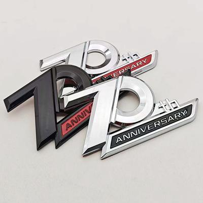 3D ABS Car Styling Logo 70th Anniversary Badge Fender Side Emblem Sticker Decals Auto Universal Decoration Accessories